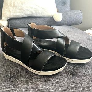 Adrienne Vittadini Sport Sandals, Black, sz 10